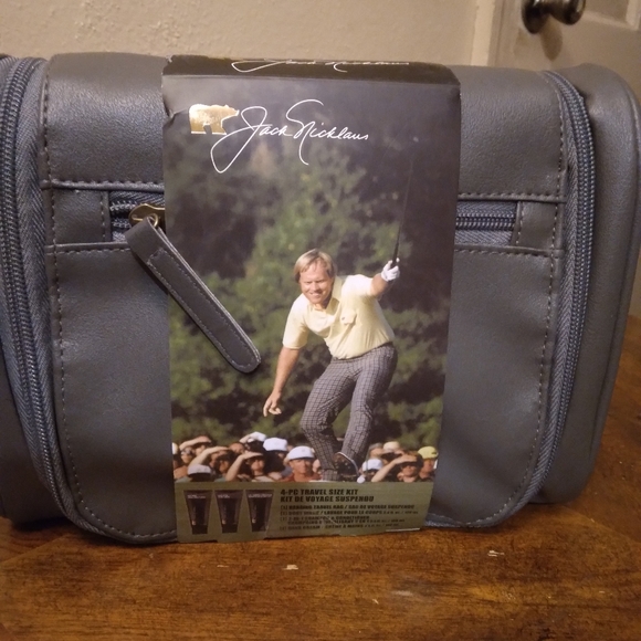 Jack Nicklaus Hanging Travel Bag, 4-piece Men's Toiletry Bag